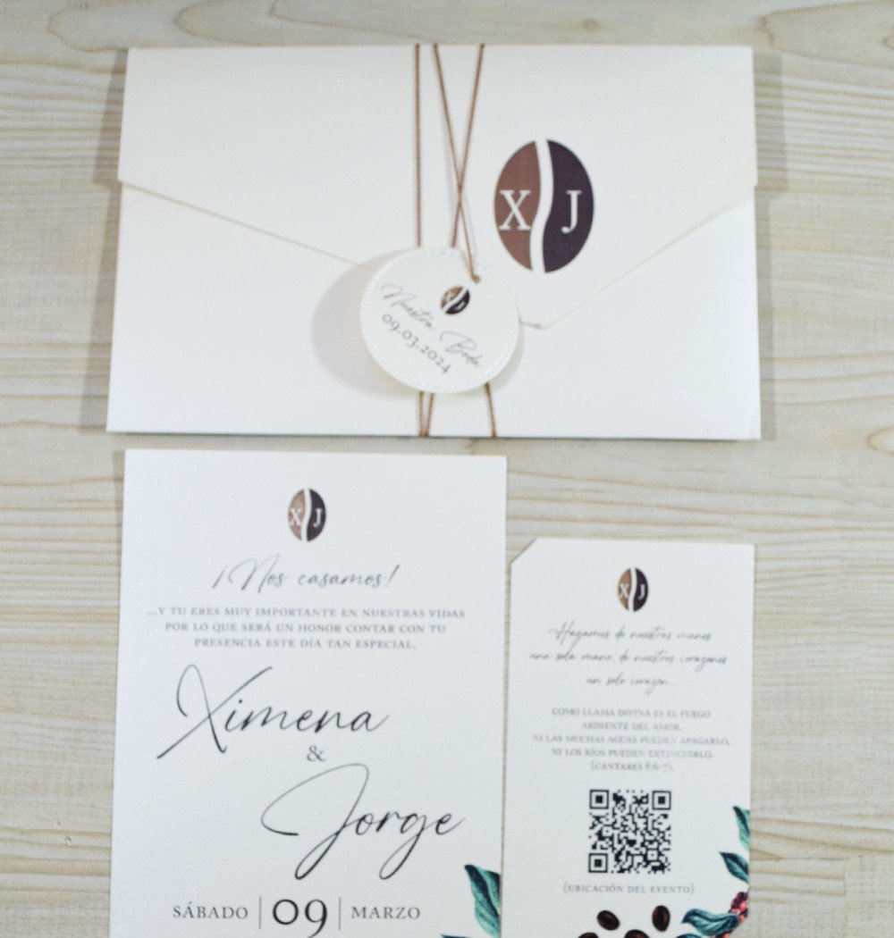 Invitación aroma de cafe