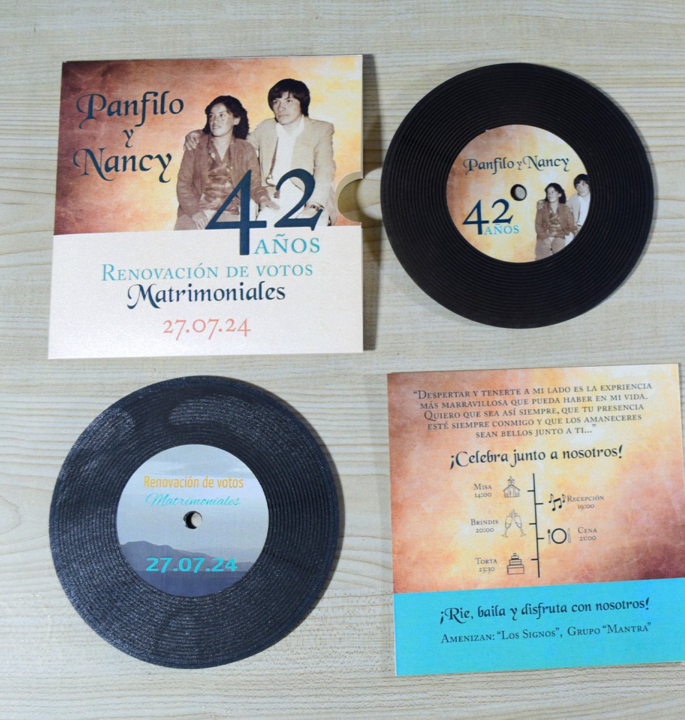 Invitación recuerdo de amor