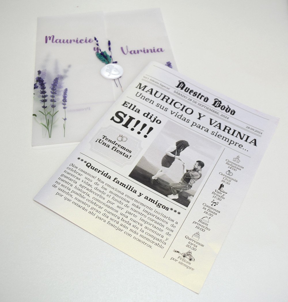 Matutino de nuestra boda