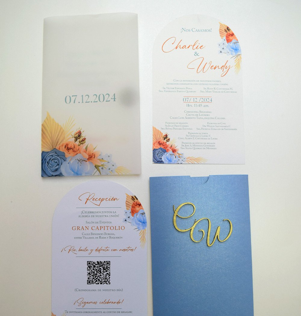 Terracota dusty blue